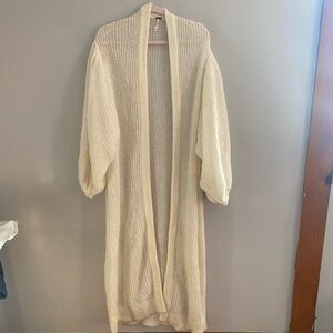 Free People Floor Length Duster Cardigan XS